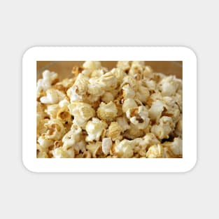 Popcorn close up background texture Magnet