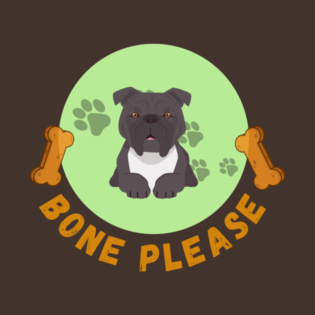 Bone please concept about cute dog and dog lover by Yenz4289