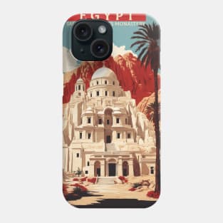 Saint Catherines Monastery Egypt Vintage Poster Tourism Phone Case