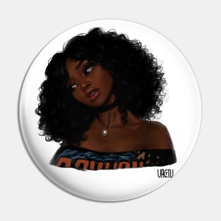 Dark Skin Girl Pin