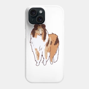 Collie rough illustration Phone Case