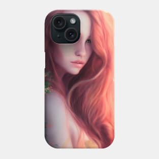 Red haired watching Phone Case