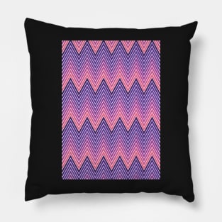 Trendy Purple Geometric Chevron Herringbone Pattern Pillow