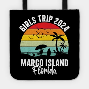 Girls Trip 2024 Marco Island Florida Palm Tree Tote