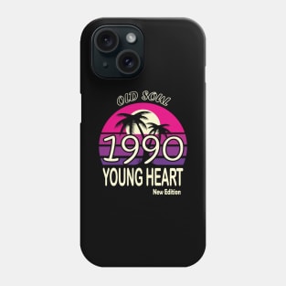 1990 Birthday Gift Old Soul Young Heart Phone Case