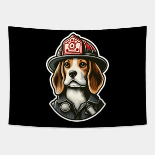 Beagle Fire fighter Tapestry