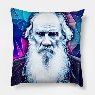 Leo Tolstoy Snowy Portrait | Leo Tolstoy Artwork 6 Pillow