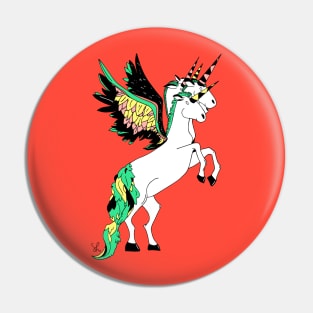 The four headed unicorn Pin