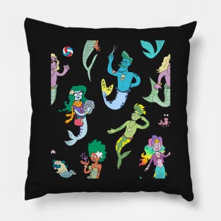 Mer-Friends Pattern Pillow