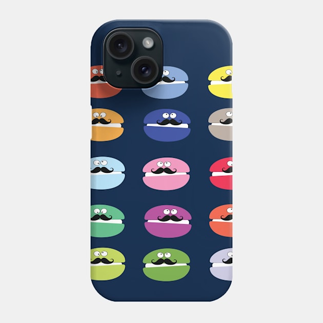 mustache macarons Phone Case by CindyS