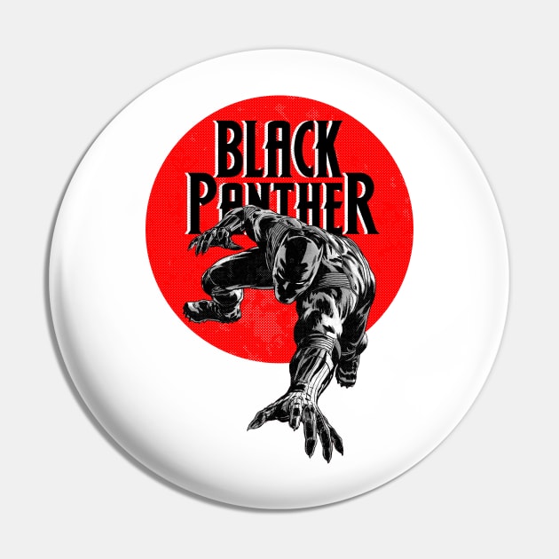 Black Panther - King Of Wakanda Pin by Shirts & Shenanigans 