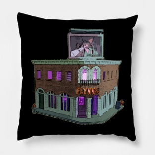 Flynn's Arcade Building Pillow