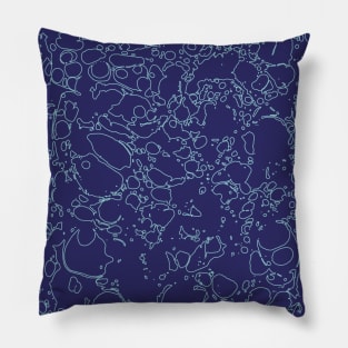 Mint Ink Spill Pillow