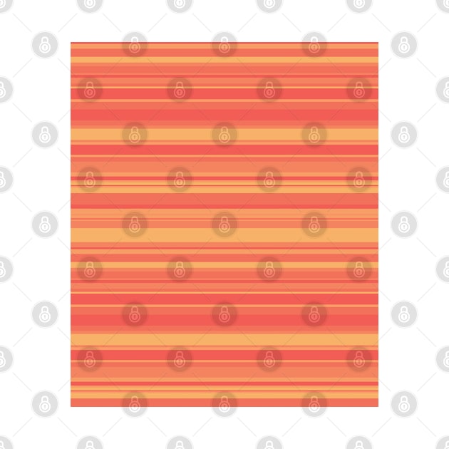 Vibrant Orange Stripes Pattern by craftydesigns