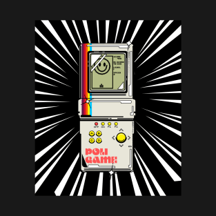 Retro Handheld Game (white print) T-Shirt