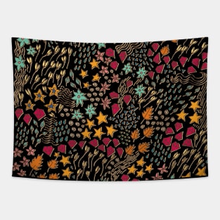 Colorful diamonds, stars & symbols Tapestry