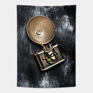 Retro Camera with detachable camera flash Tapestry