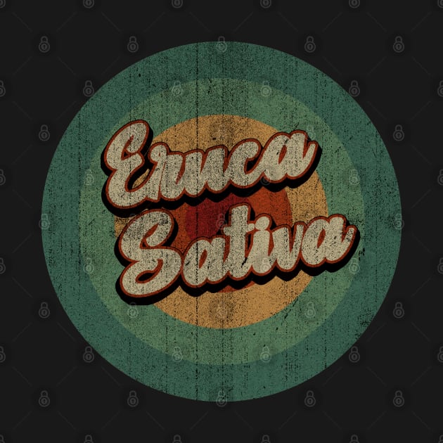 Circle Retro Vintage Eruca Sativa by Jokowow