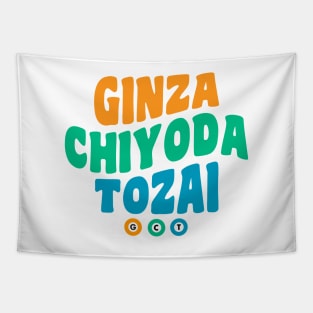 JR Ginza Chiyoda Tozai Tokyo Metro Lines Tapestry