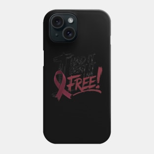 Head and Neck Fight Cancer Ribbon Phone Case