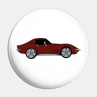 Marlboro Maroon C3 Corvette Pin