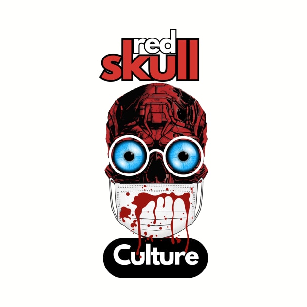 Red Skull Culture, Festival t-shirt, Unisex t-shirt, tees, men's t-shirt, women's t-shirt, summer t-shirt, skull t-shirts, evil doctor t-shirts by Clinsh Online 