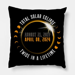 Total Solar Eclipse Twice in A lifetime Pillow