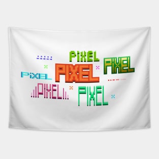 Pixel Text Tapestry