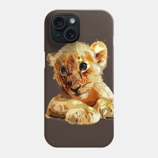 Cute baby lion Phone Case
