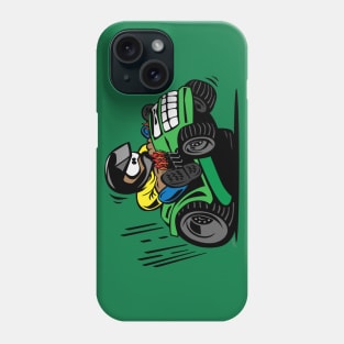 Racing Lawn Mower Tractor Cartoon Phone Case