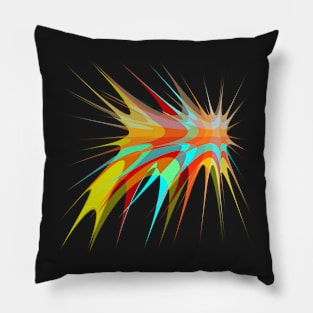 colorful splash pattern Pillow