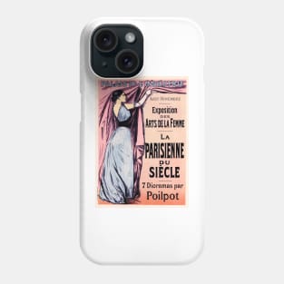 PARIS WOMAN ART EXHIBITION OF THE CENTURY Vintage French Advertisement Phone Case