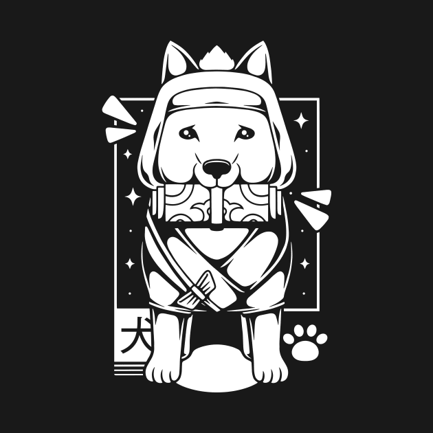 Shiromaru Ninja Dog by Alundrart