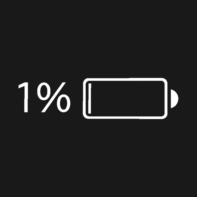 Battery 1% (black) by bobdijkers