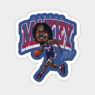 Tyrese Maxey Philadelphia Cartoon Magnet