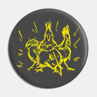 The Bad Birds (Yellow) Pin