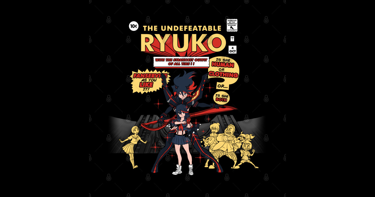 The Undefeatable Ryuko - Kill La Kill - Sticker | TeePublic