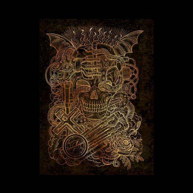 Steampunk Conjurer (version 3). Mystic and occult design. by Mystic Arts