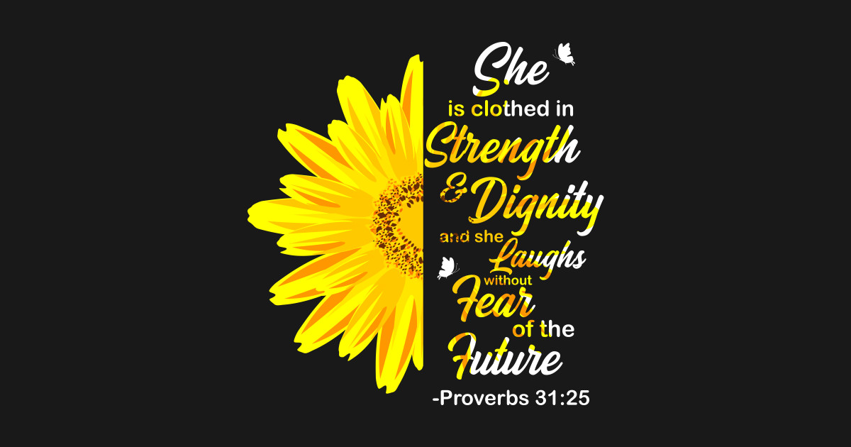 She Is Clothed In Strength Bible Gift - Fanboy - Magnet | TeePublic