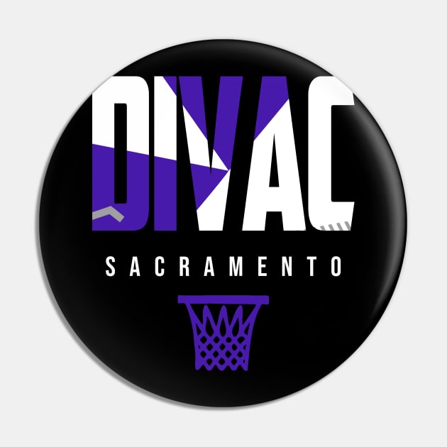 Divac Sacramento Basketball Warmup Pin by funandgames