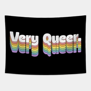 Very Queer // Retro Typography Design Tapestry