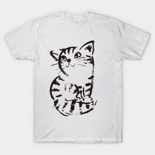 Pets White Shirt Cat Clothes Printing Clothes for Cat T -  Israel