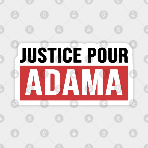 Justice Pour ADAMA Magnet by CF.LAB.DESIGN