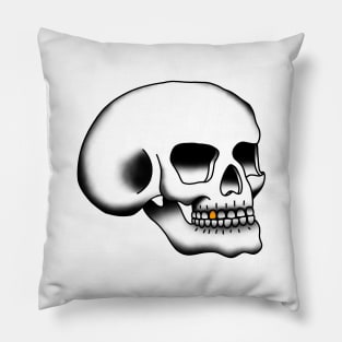 HomeSchoolTattoo Skull Pillow