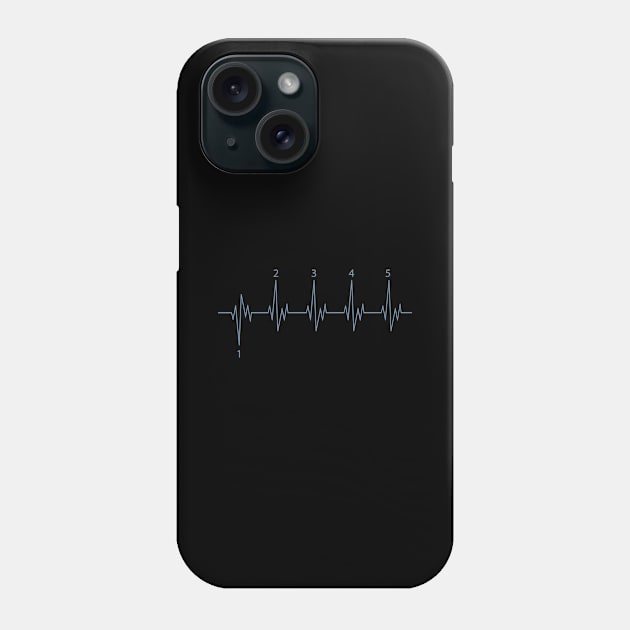 Motorbike motorcyclist heartbeat gears Phone Case by HBfunshirts