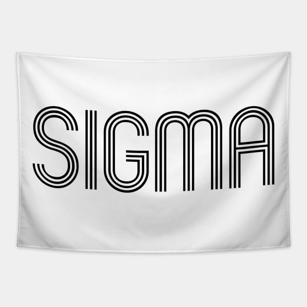 Unleash Your Style with Sigma: A Timeless Symbol of Elegance Tapestry by Salaar Design Hub