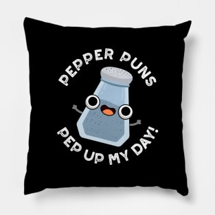Pepper Puns Pep Up My Day Funny Food Pun Pillow