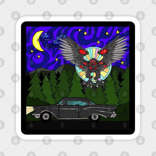 Mothman First Flight Magnet by TonyBreeden