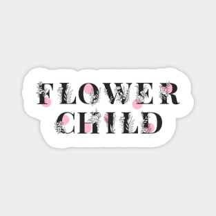 Pink Flower Child Magnet