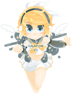 (VOC) ACTUAL ANGEL RIN KAGAMINE Magnet